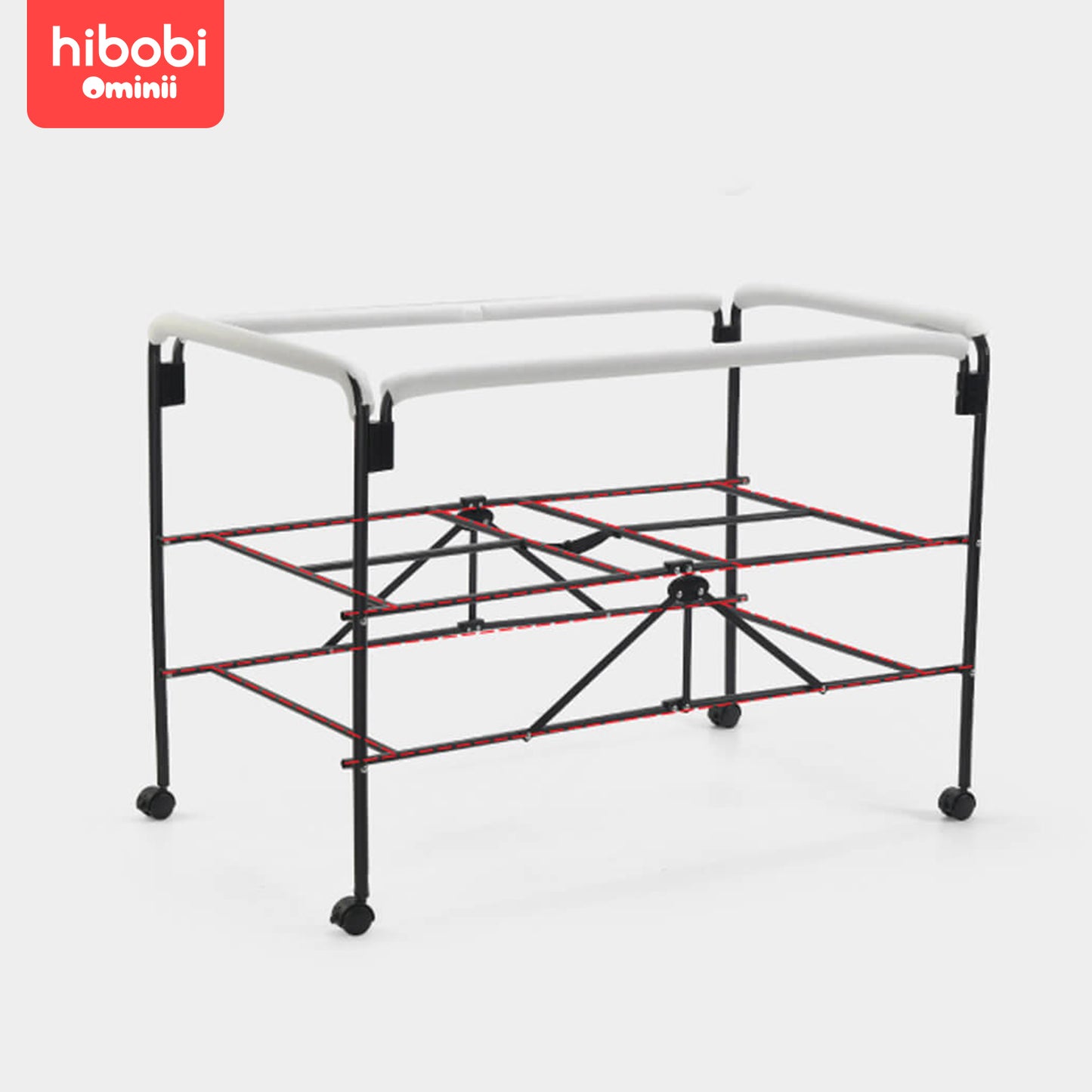 Hibobi Ominni Bed Infant Bed Travel Bed, Cradle, Foldable and Openable, Adjustable Cover, Storage, Mattress Cover.
