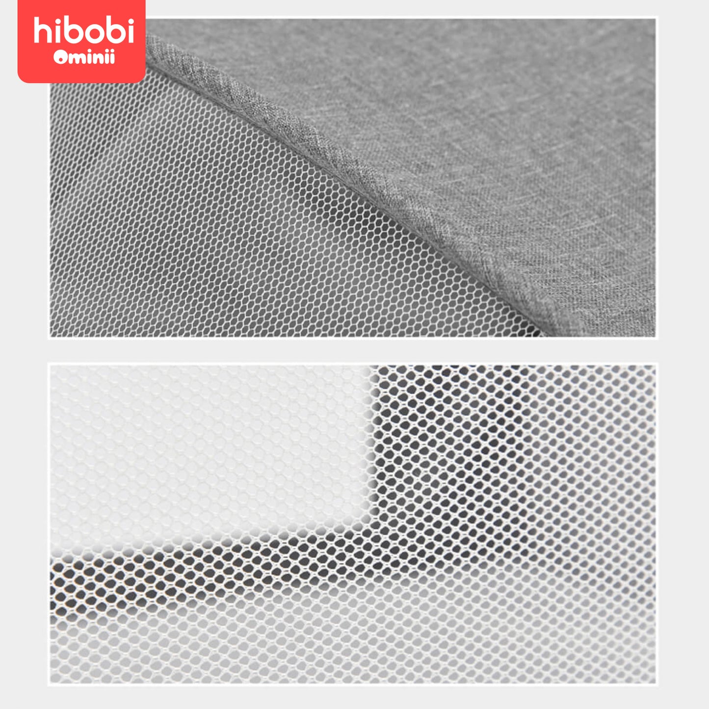 Hibobi Ominni Bed Infant Bed Travel Bed, Cradle, Foldable and Openable, Adjustable Cover, Storage, Mattress Cover.