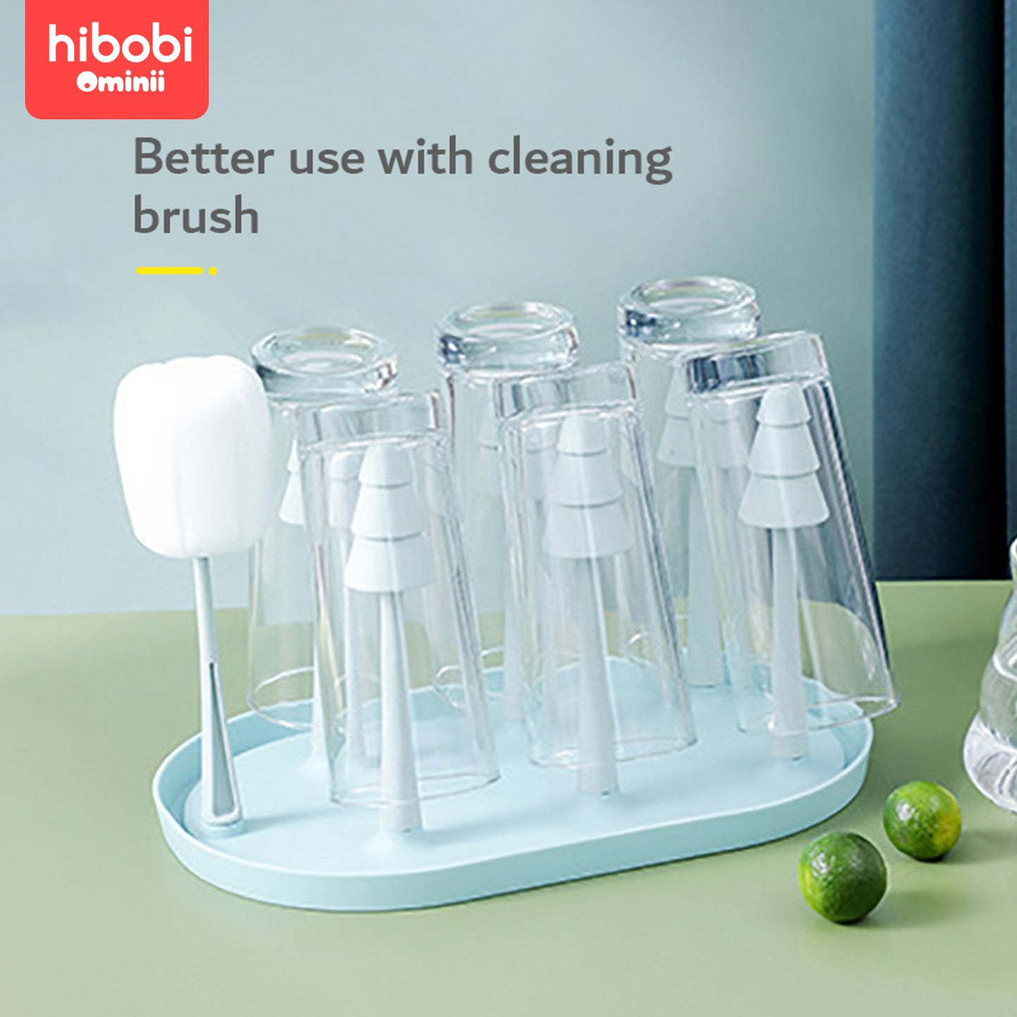 Hibobi Ominni Kitchen Inverted Cup Holder, Used to Hold Coffee Cups, Bottles, Drains and Nipples, Essential for Mom.