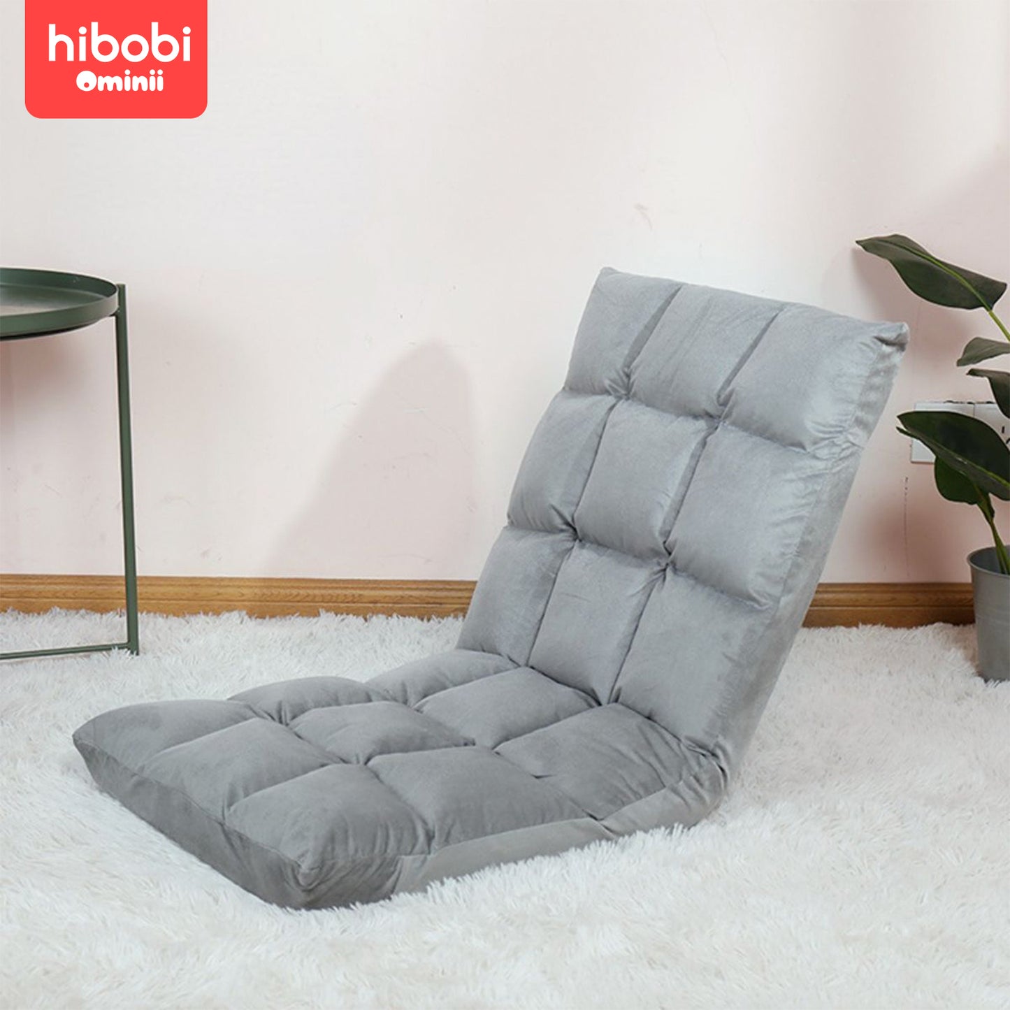 Hibobi Ominni Easy Recliner Sofa Chair with Adjustable Seats for Adults and Kids, Comfortable PP Cotton Seat, Convertible Foldable Bed, 6 Positions 90 Degree Flat.