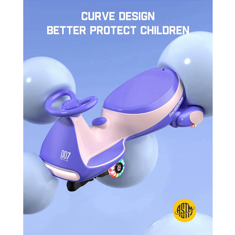 GO9 Electric rocking car with pedal and rechargeable battery