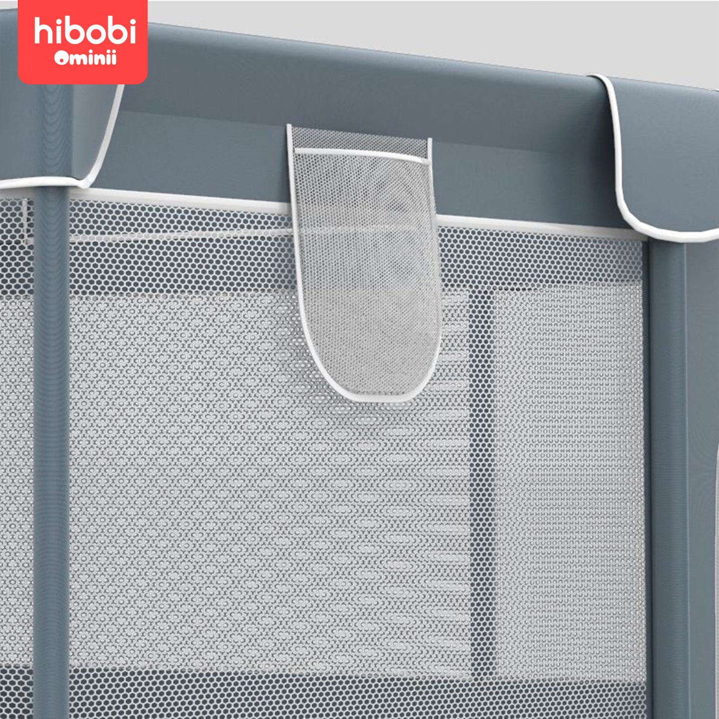 Hibobi Ominni Baby Playground, Fabric Play Park for Kids, Strong and Durable Indoor Outdoor Play Barrier, 50 Colorful Sea Balls