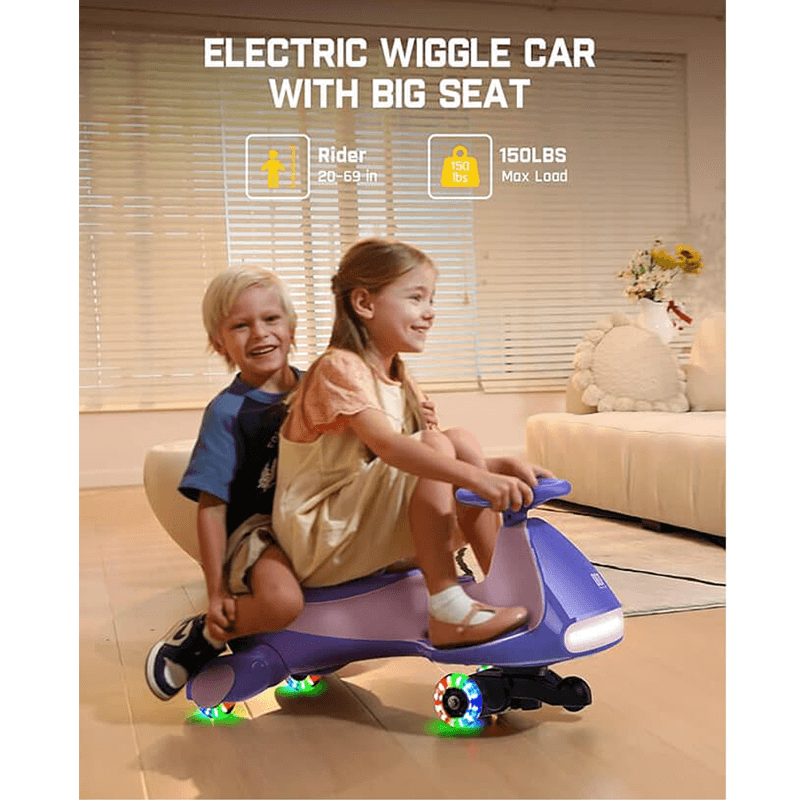 GO9 Electric rocking car with pedal and rechargeable battery
