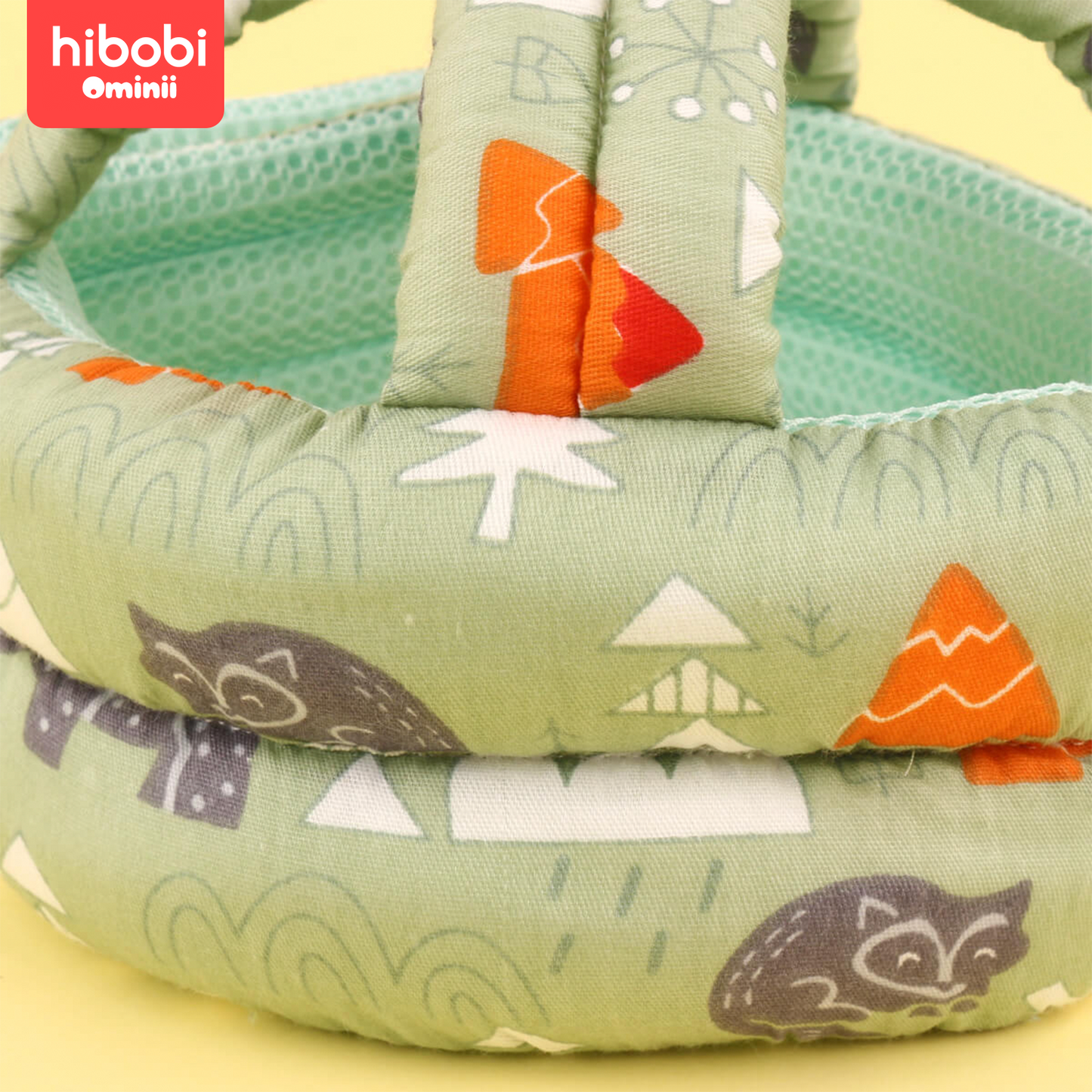 Hibobi Ominni Sock Helmet for Infant Crawling and Walking, Infant Safety Pillow, Head Protection for Newborns (Green and Pink)