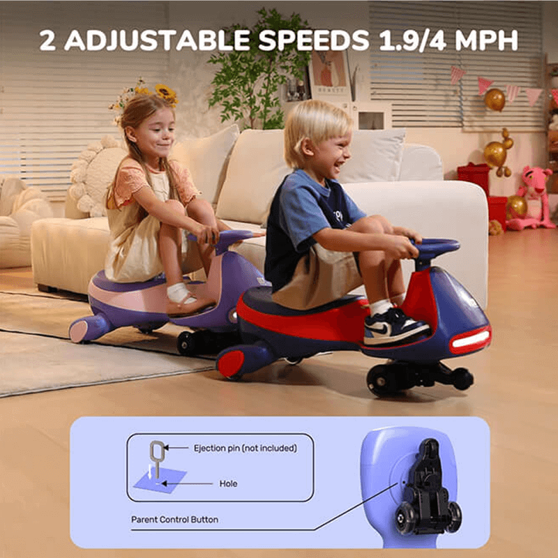 GO9 Electric rocking car with pedal and rechargeable battery