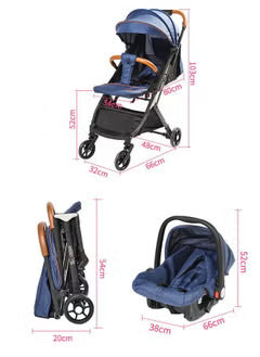 عربية اطفال للسفر مع مقعد اطفال للسيارة