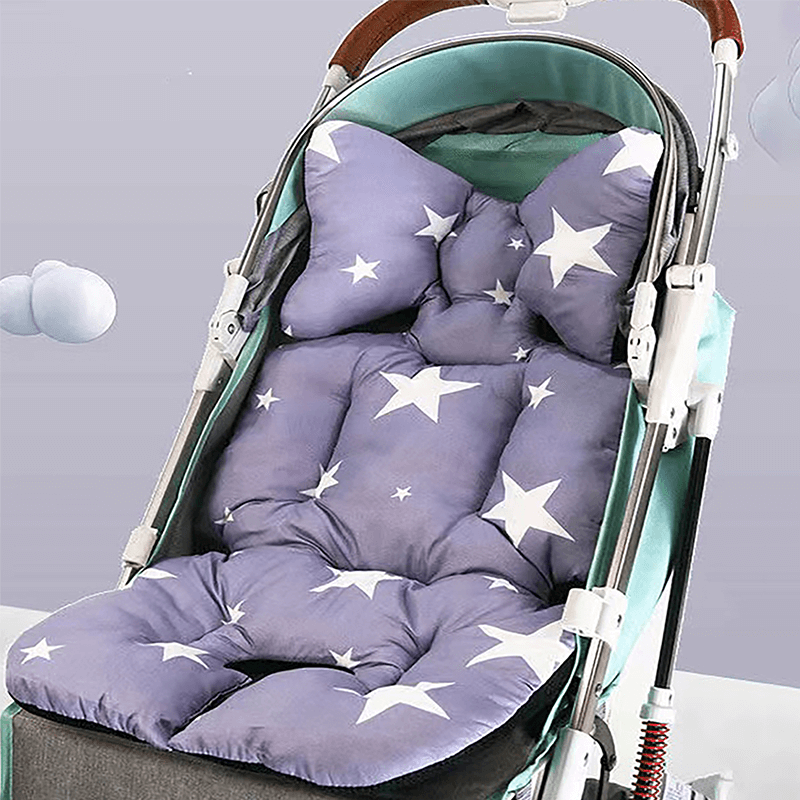 هاي بوبي أوميني القطن الخالص ، لينة ، تنفس ، قابل للغسل ، وسادة مقعد الطفل مع وسادة لتجنب الحرارة