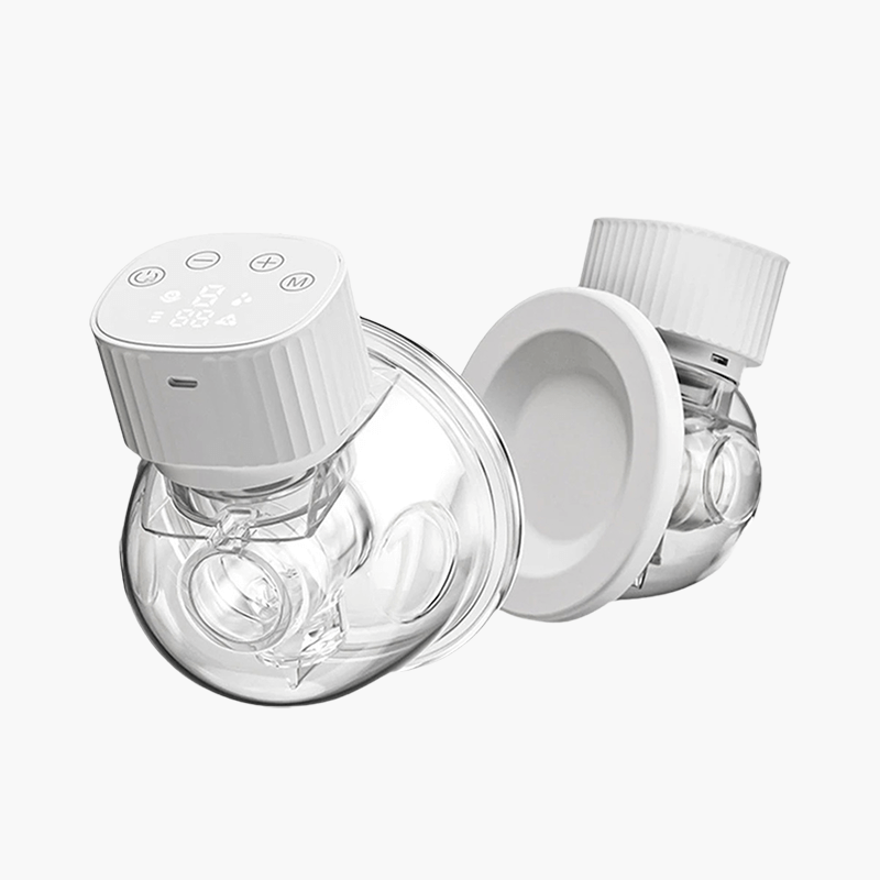 Hibobi Ominni Electric Breast Pump Electric Breast Pump Reciprocating Electric Breast Pump "All in One", Compact Massager for Silent Breast Pump, Hands Free and Pain Free, 3 Adjustable Positions at 9 Levels with LCD Display, Smart Timing (1pc)