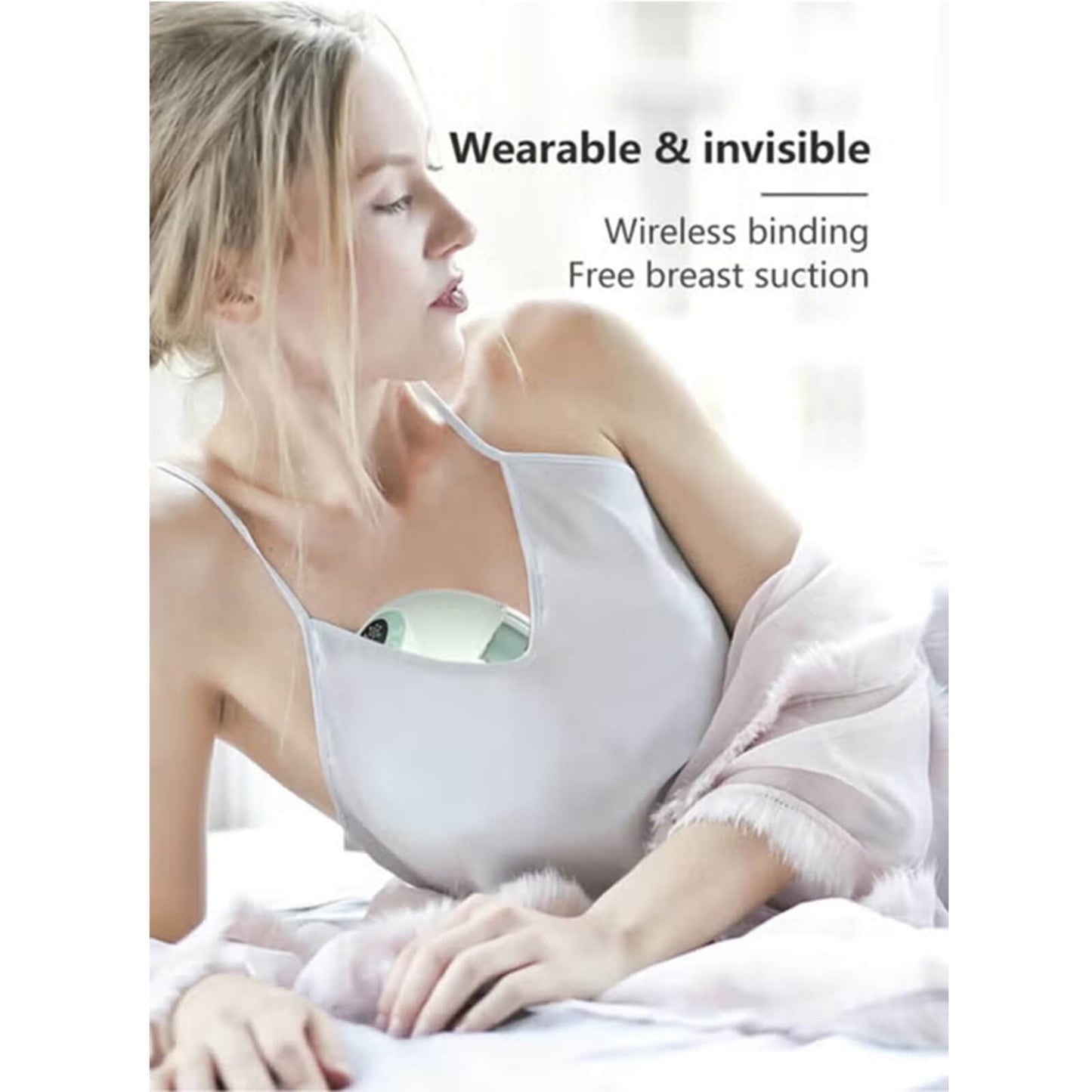 مضخة حليب كهربائية صامتة محمولة، مع 6 مقاسات، دليل صوتي ذكي، 4 أوضاع و12 مستوى شدة، 5 محولات سيليكون، وظيفة الذاكرة، مع جميع الملحقات (اللون الأخضر)