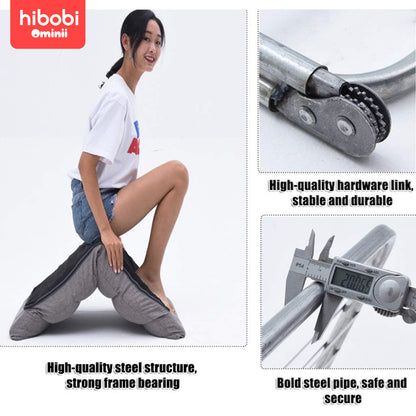 Hibobi Ominni Easy Recliner Sofa Chair with Adjustable Seats for Adults and Kids, Comfortable PP Cotton Seat, Convertible Foldable Bed, 6 Positions 90 Degree Flat.