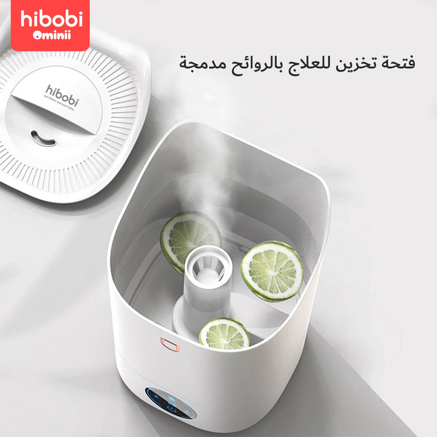 Hibobi Ominni Room Humidifier, Ceiling Mist Humidifier and Essential Oil Diffuser, Smart Sleep Mode, BPA Free, Quiet No Noise Operation, Auto Shut Off, 4L Capacity Up to 12 Hours, Suitable for Bedrooms and Living Rooms
