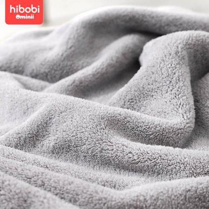 Hibobi Ominni Hooded Infant Bath Towel, Large Size 80 x 80 cm for Infants, Unique Cotton Animal Design for Your Baby, Super Soft, High Absorbency and No Lumping, Suitable for Boys and Girls