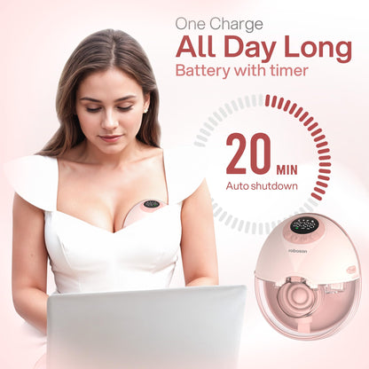 مضخة حليب كهربائية صامتة محمولة مزدوجة، مع 6 مقاسات، إرشاد صوتي ذكي، 4 أوضاع و12 مستوى شدة، 5 محولات سيليكون، وظيفة الذاكرة، مع جميع الملحقات – اللون الوردي