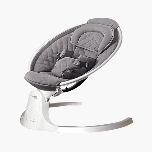 Hibobi Ominni Baby Chair Baby Rocking Chair Smart Bluetooth Remote Control, Bluetooth Music, Anti-Mosquito Net, Adjustable Back and Adjustable Vibration Range, Detachable and Washable.